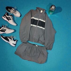 Vtg 90s Champion Double Dry Gray And Black Men’s Tracksuit Sz L